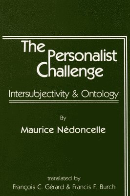 Maurice Nedoncelle - Personalist Challenge, Häftad
