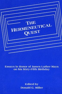 bokomslag The Hermeneutical Quest