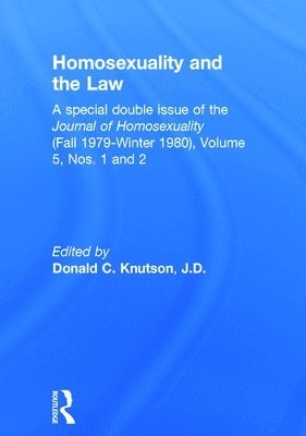 Homosexuality and the Law 1