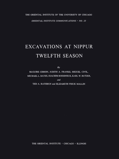 McGuire Gibson - Excavations at Nippur, Häftad