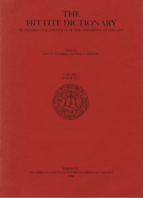 bokomslag Hittite Dictionary of the Oriental Institute of the University of Chicago Volume L-N, fascicle 1 (la- to ma-)