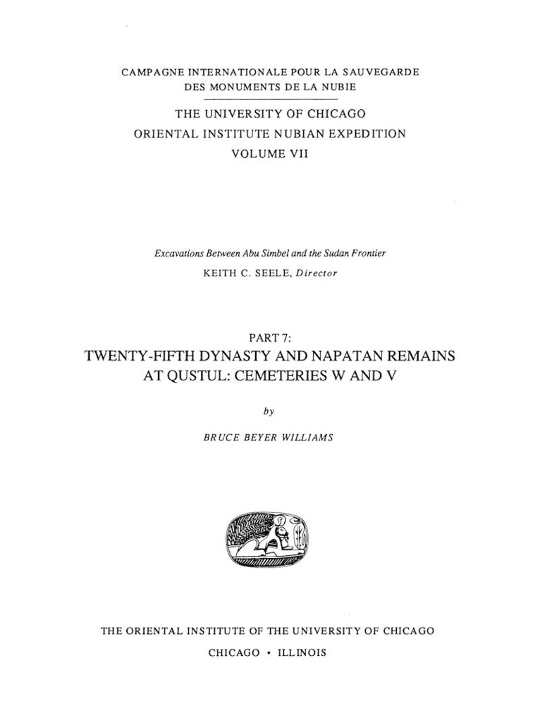 Bruce B Williams, Bruce B. Williams - Excavations Between Abu Simbel and the Sudan Frontier, Part 7, Inbunden