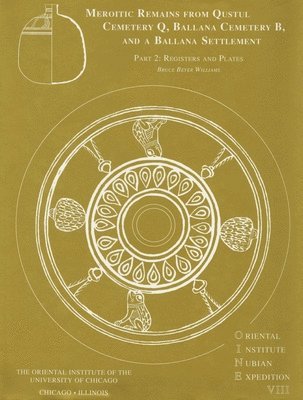 N. B. Millet, Bruce B. Williams - Excavations Between Abu Simbel and the Sudan Frontier, Part 8, Inbunden