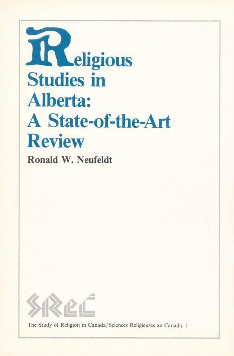 Religious Studies in Alberta 1