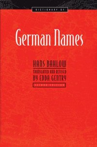 bokomslag Dictionary of German Names