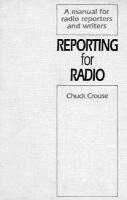 Chuck Crouse - Reporting for Radio, Inbunden