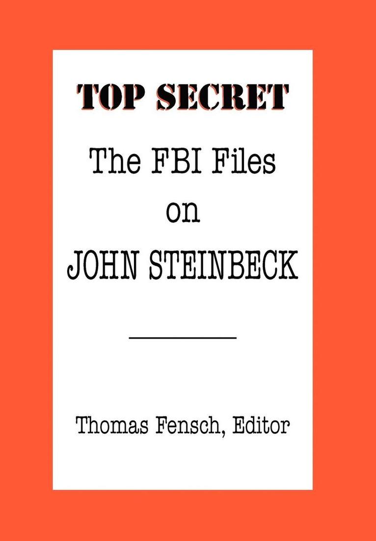 The FBI Files on John Steinbeck 1