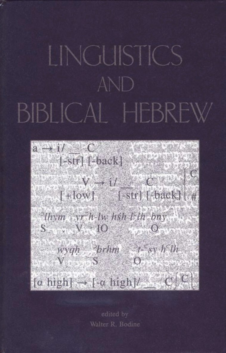 Linguistics and Biblical Hebrew 1