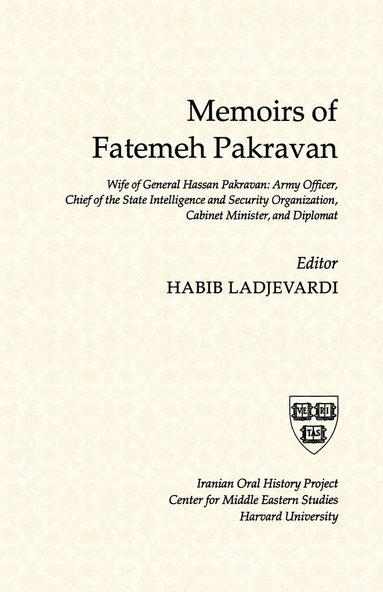 bokomslag Memoirs of Fatemeh Pakravan