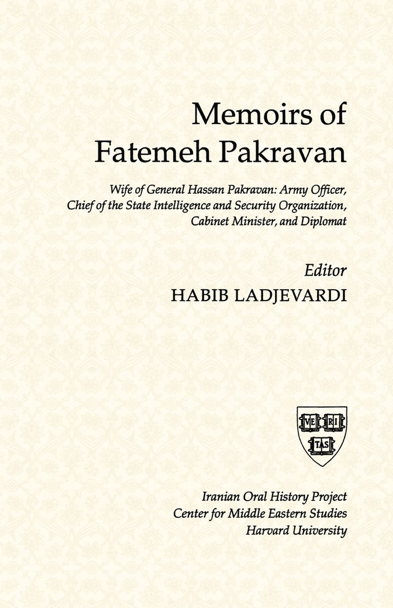 Memoirs of Fatemeh Pakravan 1