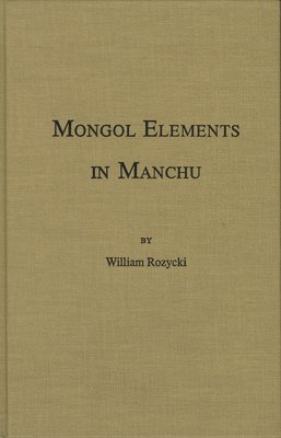 Mongol Elements in Manchu 1