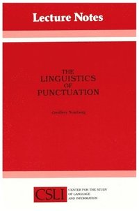 bokomslag The Linguistics of Punctuation