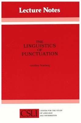 bokomslag The Linguistics of Punctuation