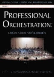 bokomslag Professional Orchestration 16-Stave Ruled Orchestral Sketchbook