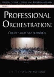 bokomslag Professional Orchestration 16-Stave Unruled Orchestral Sketchbook