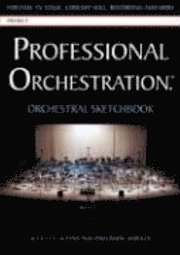 Professional Orchestration 16-Stave Unruled Orchestral Sketchbook 1