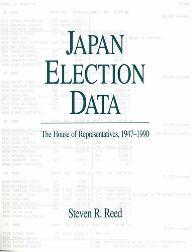 bokomslag Japan Election Data