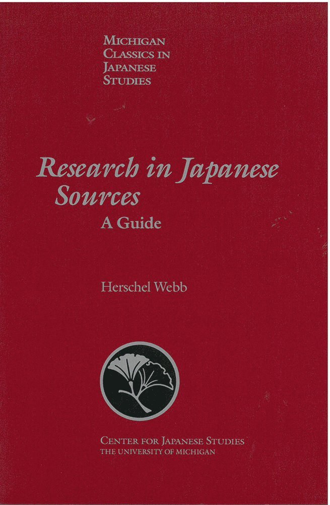 Research in Japanese Sources 1