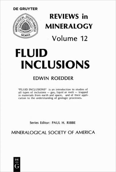 Edwin Roedder - Fluid inclusions, Häftad