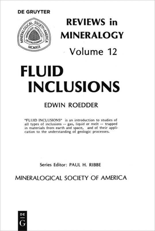 Edwin Roedder - Fluid inclusions, Häftad