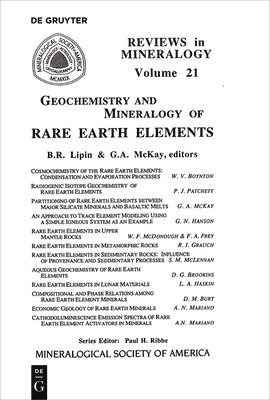 Geochemistry and Mineralogy of Rare Earth Elements 1