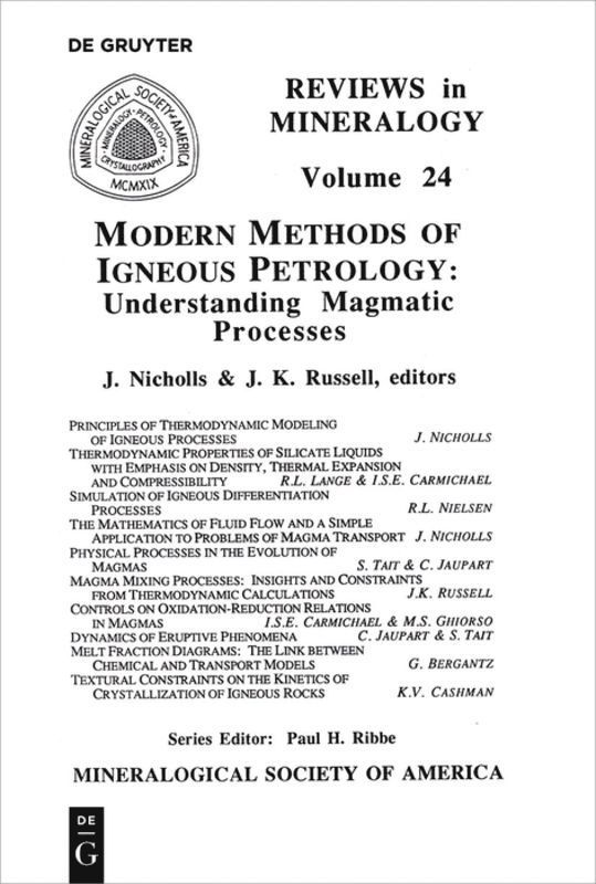 Modern Methods of Igneous Petrology 1