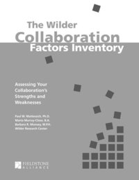 bokomslag The Wilder Collaboration Factors Inventory