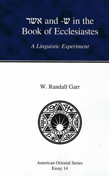 W Randall Garr - Asher and -She in the Book of Ecclesiastes, Häftad