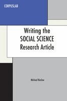 Michael Barlow - Writing the Social Science Research Article, Häftad