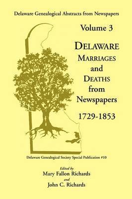 Mary Fallon Richards, John C Richards - Delaware Genealogical Abstracts from Newspapers. Volume 3, Häftad