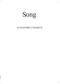 bokomslag Alejandro Cesarco: Song