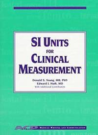 bokomslag SI Units for Clinical Measurement