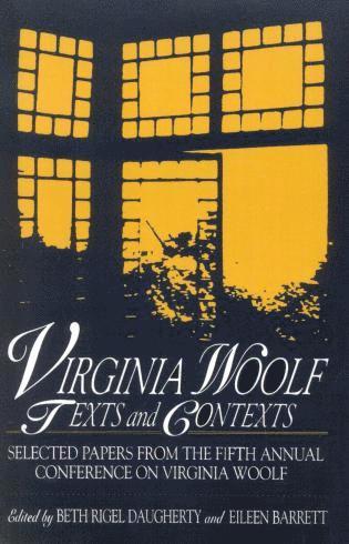 Beth Rigel Daugherty, Eileen Barrett - Virginia Woolf: Texts and Contexts, Häftad