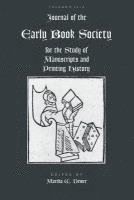 bokomslag Journal of the Early Book Society Vol 17: For the Study of Manuscripts and Printing History
