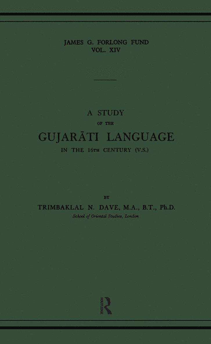 Study of the Gujarati Language in the XVth Century 1