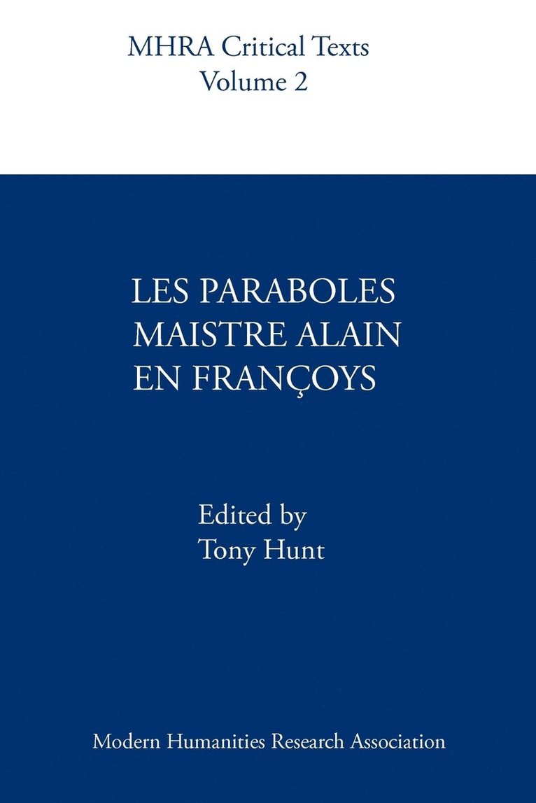 Les Paraboles Maistre Alain En Francoys 1