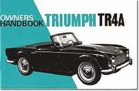 bokomslag Triumph TR4A Owners Handbook