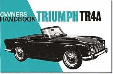 bokomslag Triumph TR4A Owners Handbook