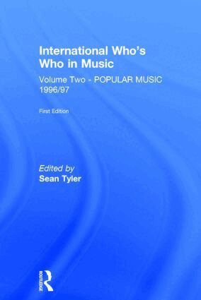 Sean Tyler - Intl Whos Who Popular Music E1, Inbunden