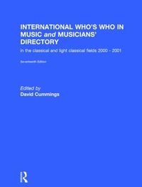 bokomslag International Who's Who in Music