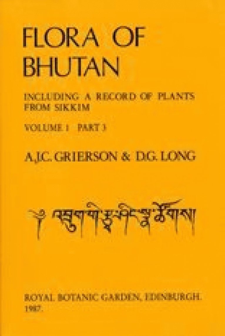A.J.C. Grierson, D.G. Long, A. J. C. Grierson, D. G. Long - Flora of Bhutan, Häftad