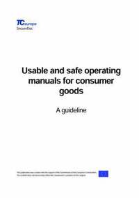 bokomslag Usable and Safe Operating Manuals for Consumer Goods