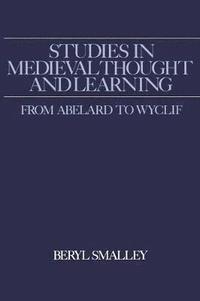 bokomslag Studies in Medieval Thought and Learning From Abelard to Wyclif