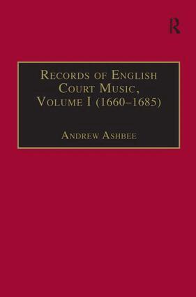 Andrew Ashbee - Records of English Court Music, Inbunden