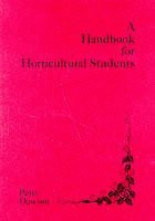 Peter Dawson - Handbook for Horticultural Students, Häftad
