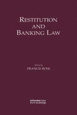 bokomslag Restitution and Banking Law