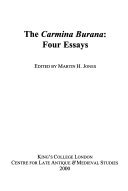 Martin H Jones - Carmina Burana: Four Essays, Inbunden