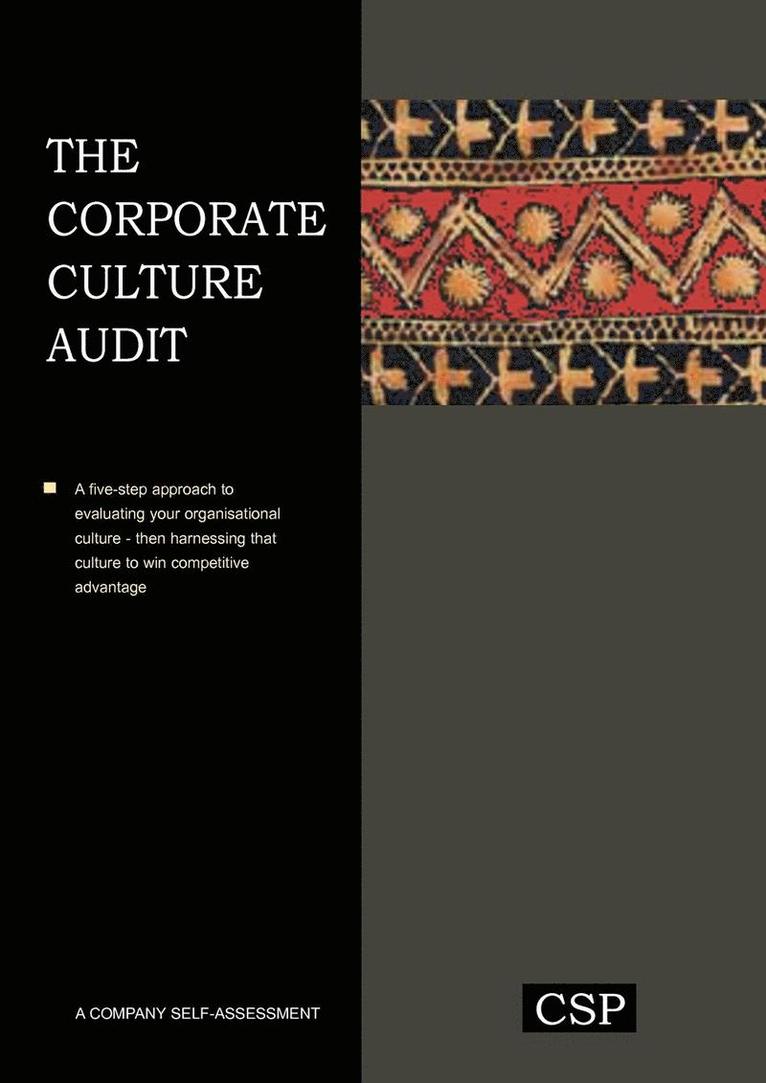 Nigel Bristow, Sarah J Sandberg, Sarah J. Sandberg - Corporate Culture Audit, Häftad