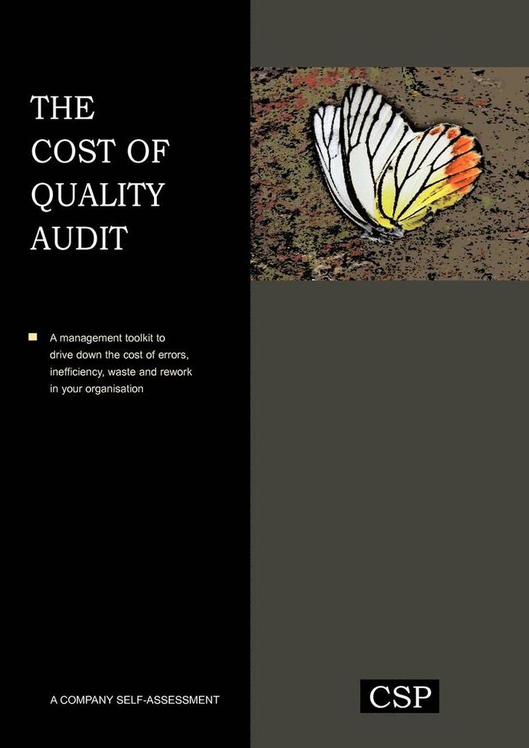 The Cost of Quality Audit 1