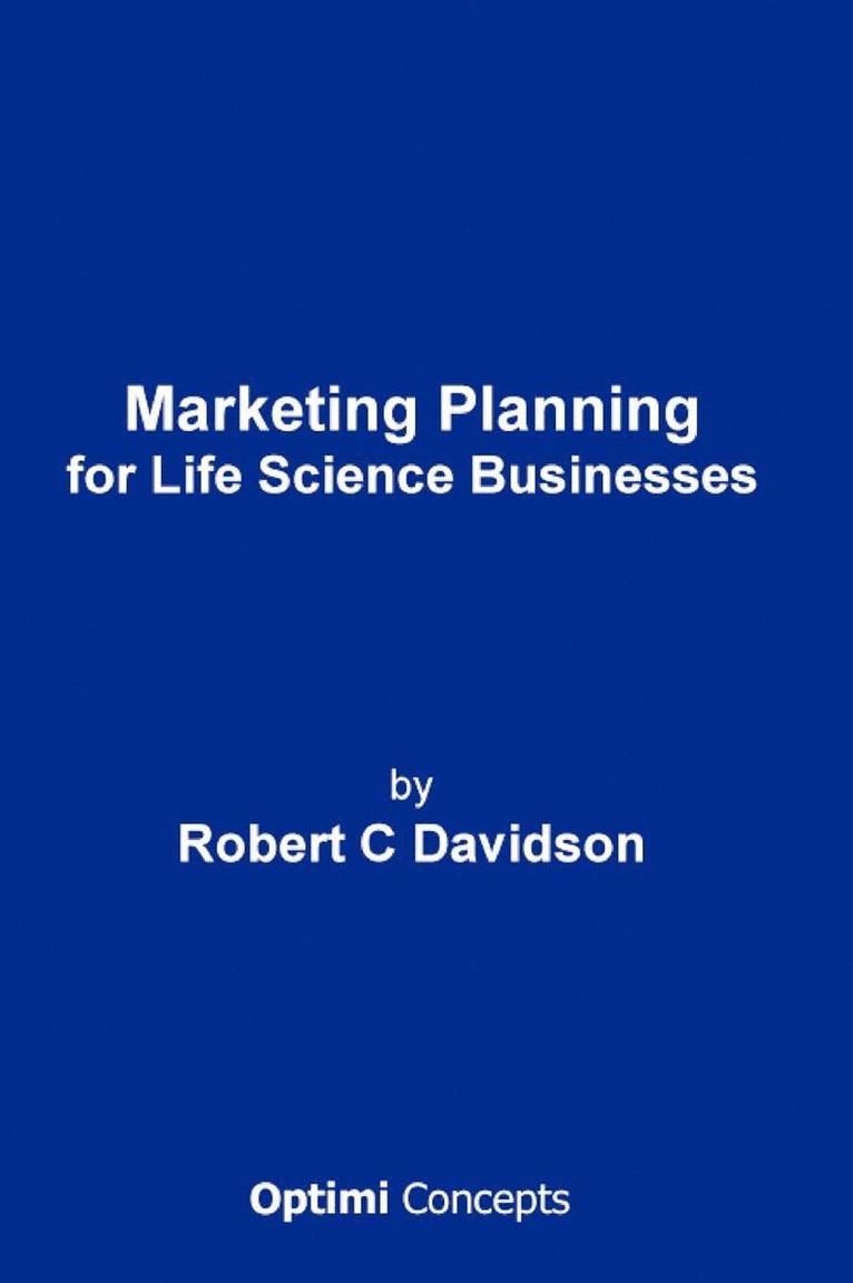 Robert Davidson - Marketing Planning for Life Science Businesses, Inbunden
